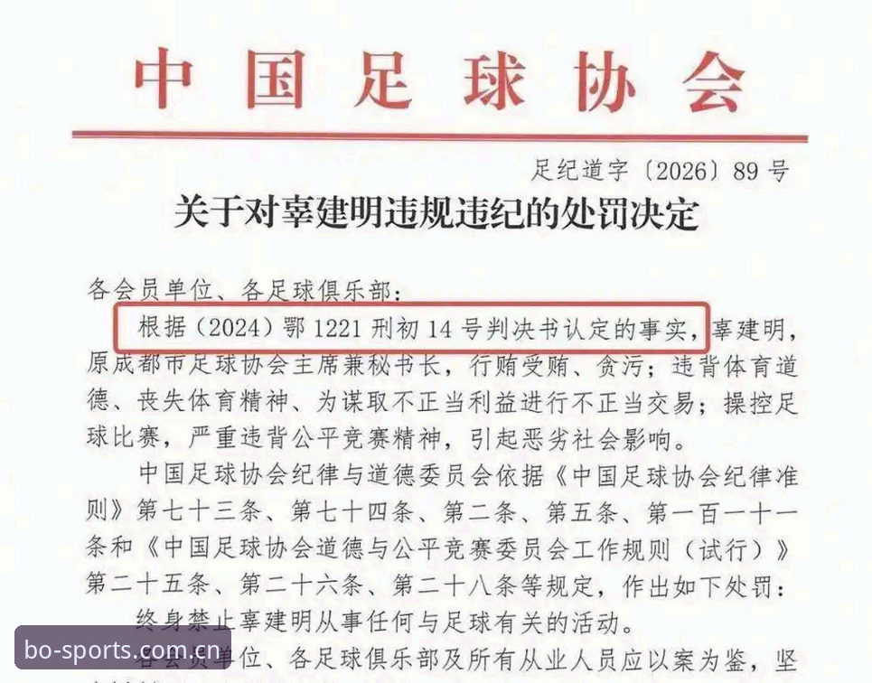 17人终身禁足与48人五年禁赛：博喜体育视角下的足协第三批处罚对比